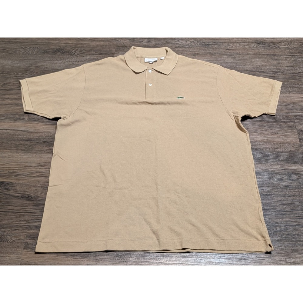 Lacoste L.12.12 Classic Fit Polo Shirt Mens 4XL FR 9 Viennese Tan Beige New